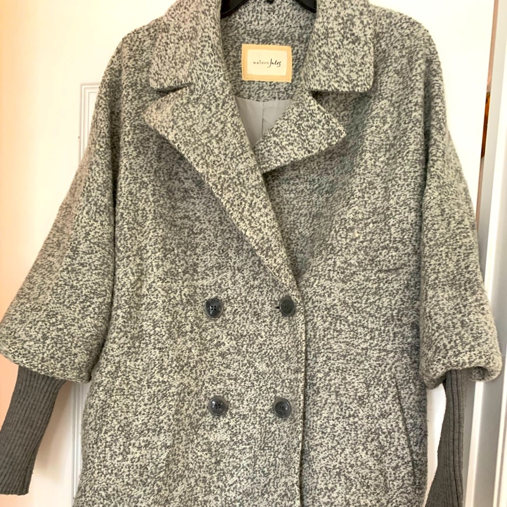 Marked gray sweater coat